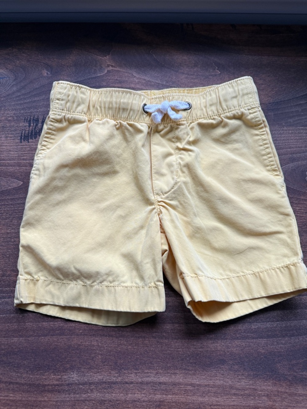 Crewcuts Yellow Elastic Drawstring Shorts